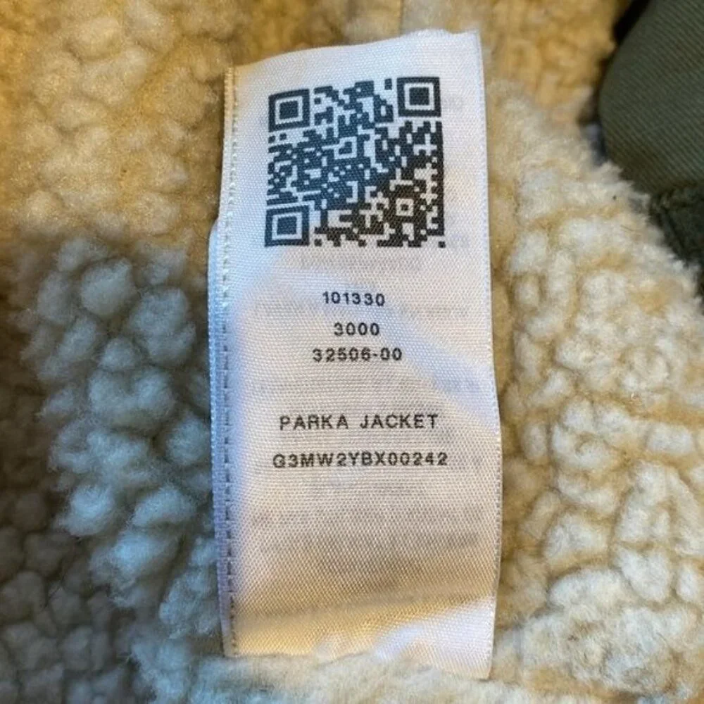 True Religion Green Hooded Parka Jacket: Size Extra Large